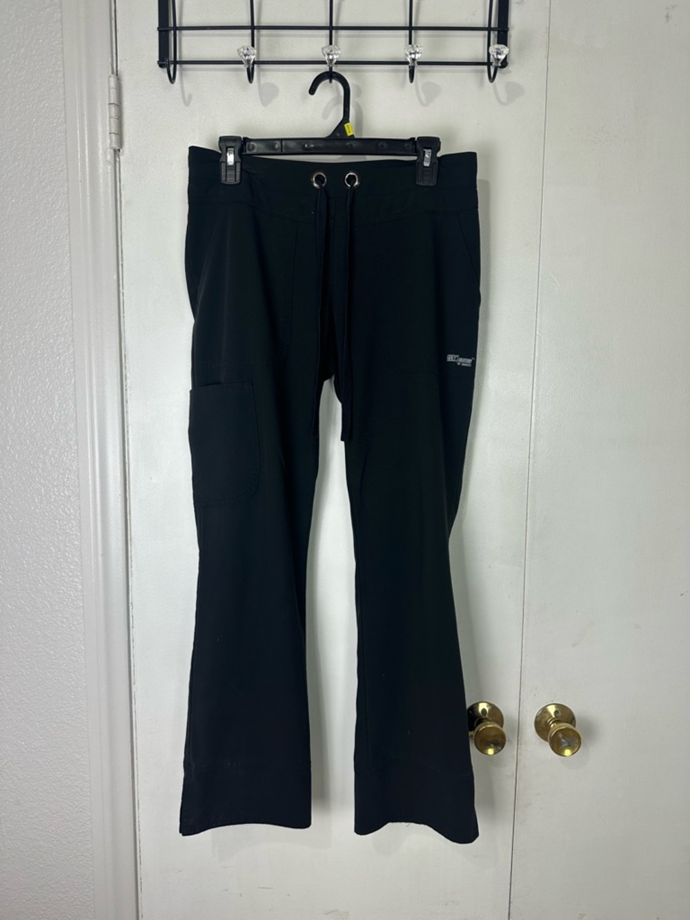 Grey's Anatomy Black Drawstring Women's Scrub Joggers